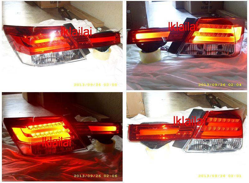 Honda Accord 08-12 LED Light Bar Tail Lamp + Bonnet Lamp Red-Clear