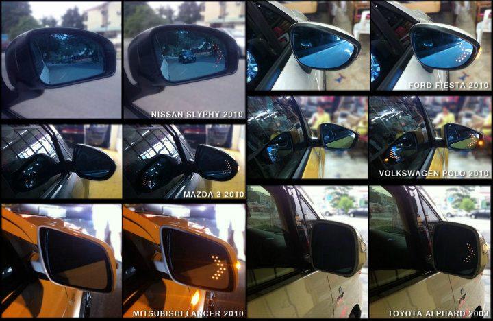 Honda City 96-00 Blue Side Mirror w LED Signal