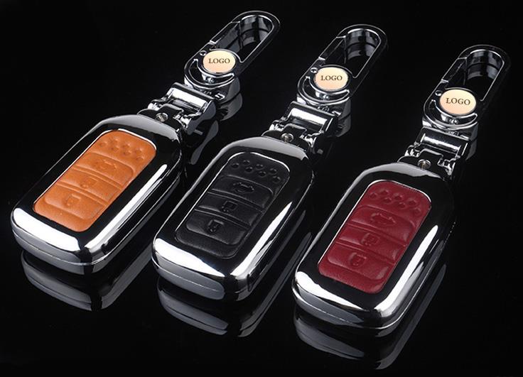 Honda City Accord Keyless Remote Matel Leather Key Cover