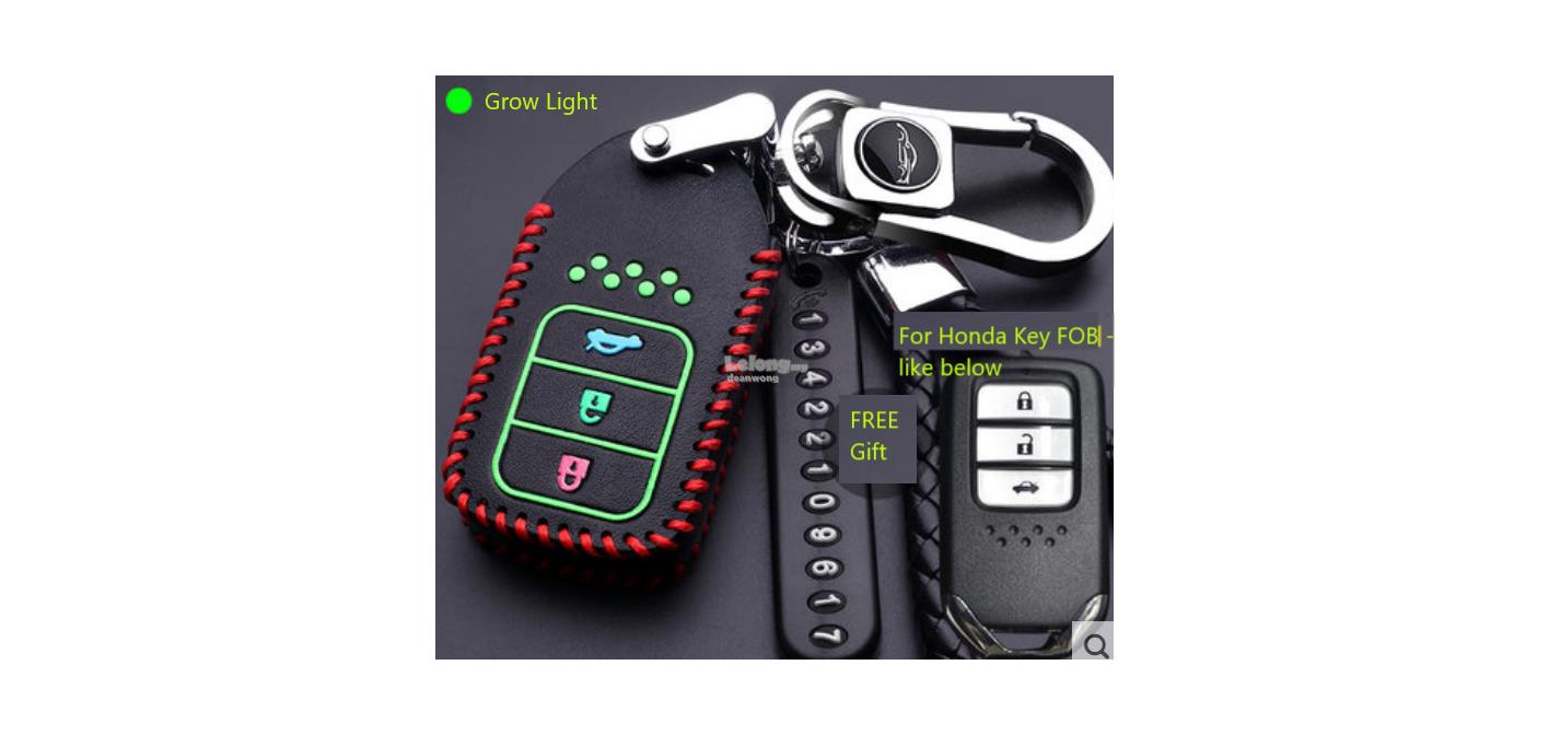 Honda City Smart Entry Key Fob Leather Case