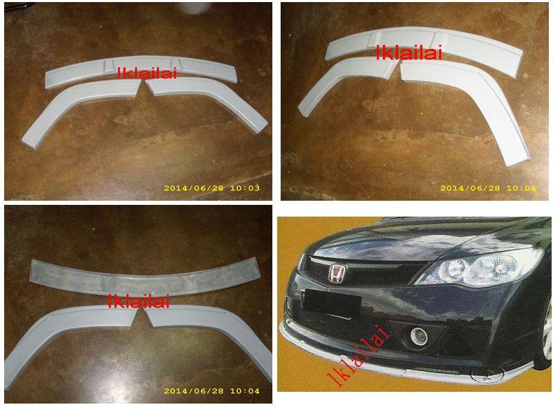 Honda Civic `06 FD/SNL Mugen RR Front Lip/Splitter [Fiber Material]