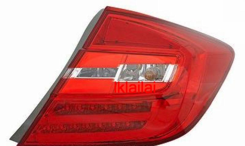 Honda Civic '12 LED Light Bar Tail Lamp [RED-CLEAR]