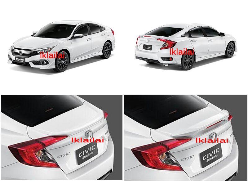 Honda Civic '16 Modulo Style Full Set Skirting Body Kit with Spoiler