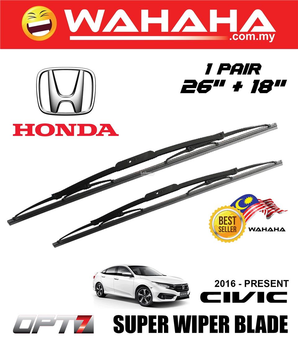 Honda Civic 2016 Wipers - Honda Civic 2016 Honda Civic Sedan Wiper Blade Size