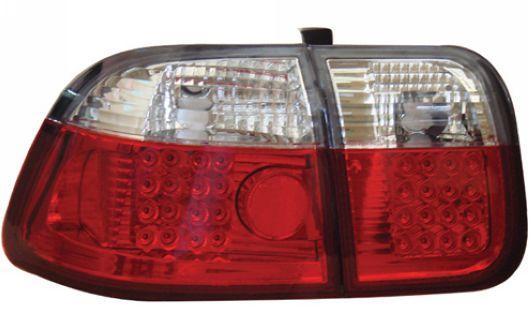Honda Civic `96 S04/EK/S21 Tail Lamp Crystal LED Clear/Red