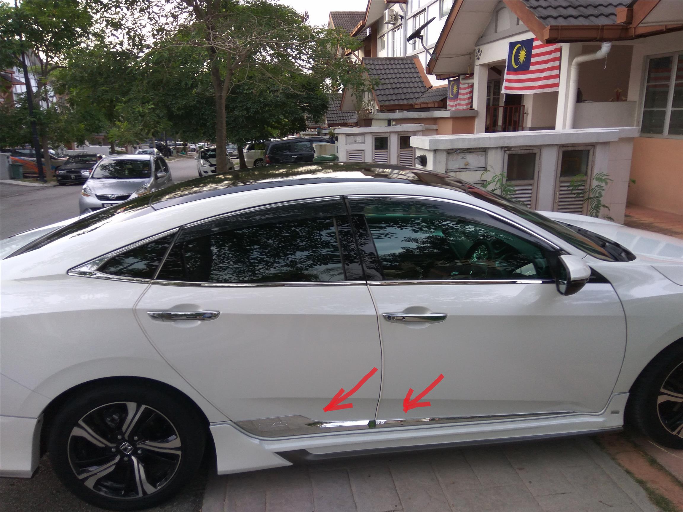 Civic Door Trim & Htup 0809 05 Z+honda Civic Window Molding+new