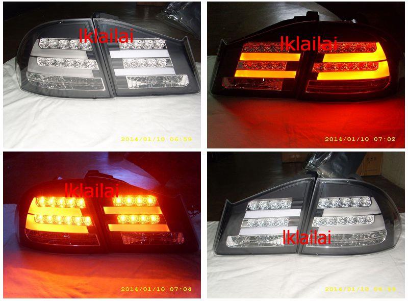 Honda Civic FD '06 LED Light Bar Tail Lamp] [BMW F10 Style] [Black]