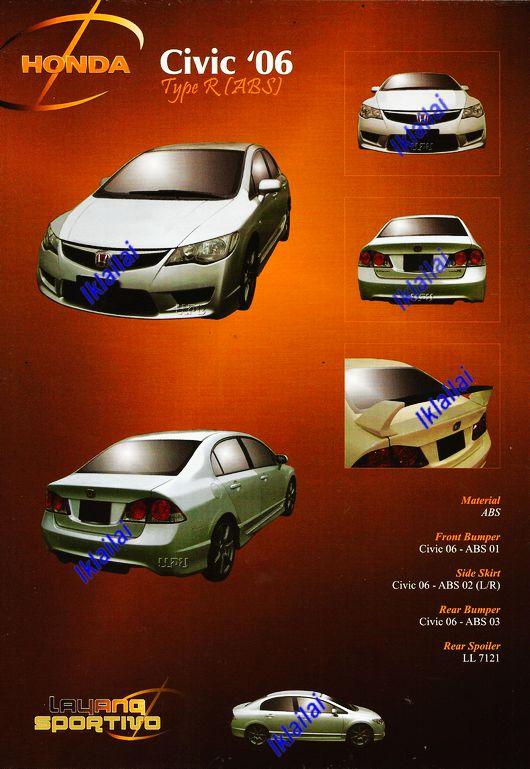 Honda Civic FD '06 Type-R Full Set Body Kit [PP & PU Material]