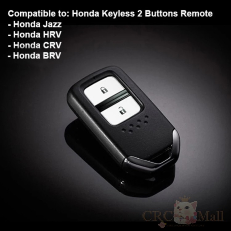 Honda HRV Jazz CRV BRV 2014-2017 Keyless Remote Leather Key Cover Case