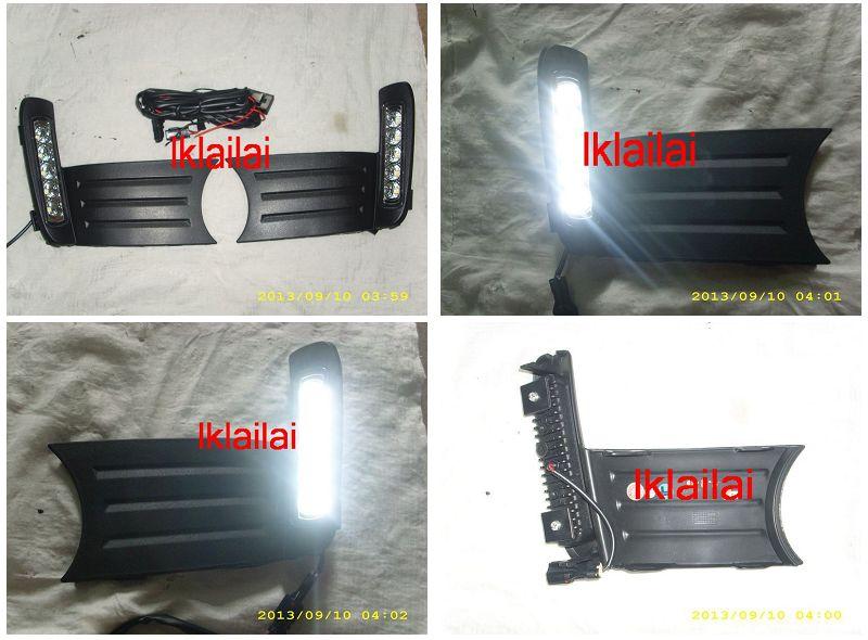 Honda Jazz / Fit '11 Fog Lamp Cover with LED DRL per pair