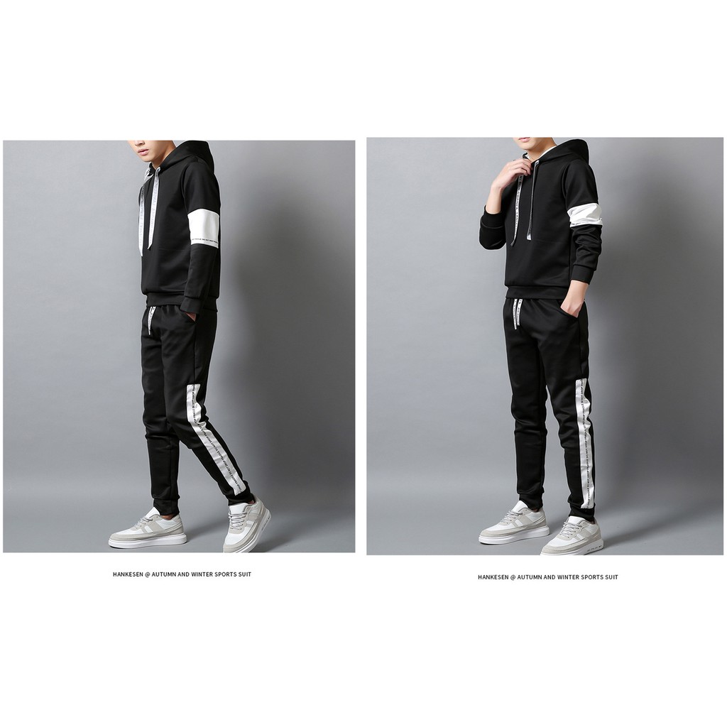 Hoodie  &amp; Long Pants Set 2PCS Men's Casual Sports Jackets Comfortable New 