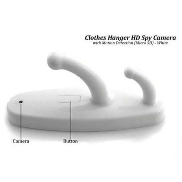 Hook Motion Detection Spy Clothes Hook Hidden Camera DVR Nanny Babysitting Cam