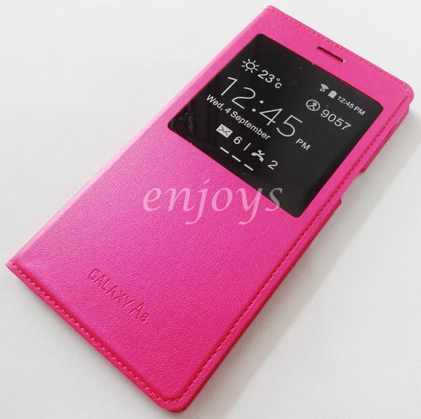 HOTPINK S View Hard Case Cover Pouch Samsung Galaxy A8 /A800F *XPD