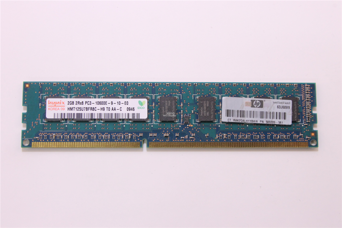 HP 2GB DDR3 2Rx8 PC3-10600E 1333MHz ECC (500209-561)