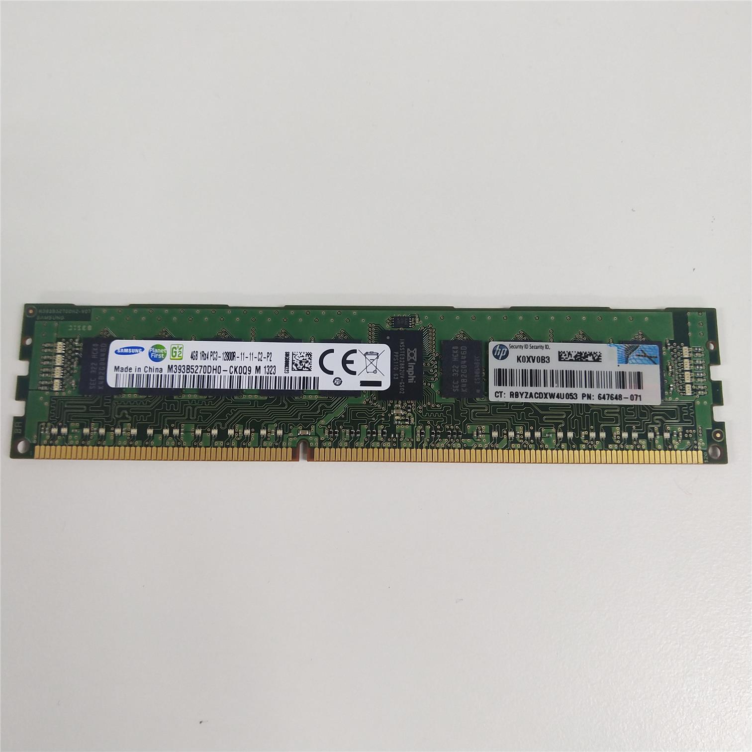 HP 647648-071 HP 4GB PC3-12800R 1RX4