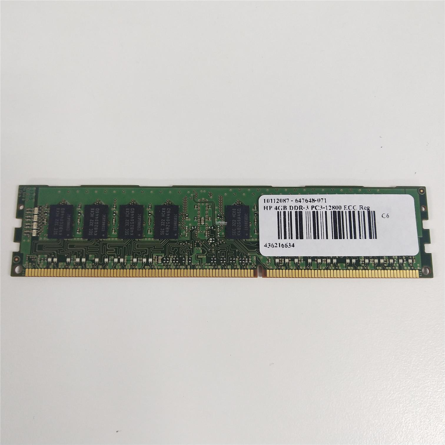 HP 647648-071 HP 4GB PC3-12800R 1RX4