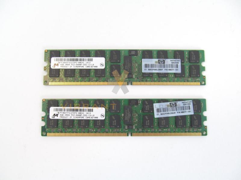 HP 8GB (2 X 4GB) (PC2-6400) DDR2 SERVER ECC RAM 499277-061 497767-B21
