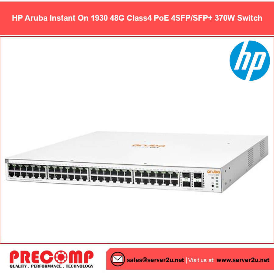 HP Aruba Instant On 1930 48G Class4 PoE 4SFP/SFP+ 370W Switch (JL686A)