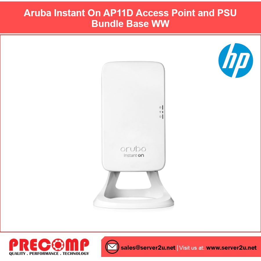 HP Aruba Instant On AP11D Access Point and PSU Bundle Base WW (R6K64A)