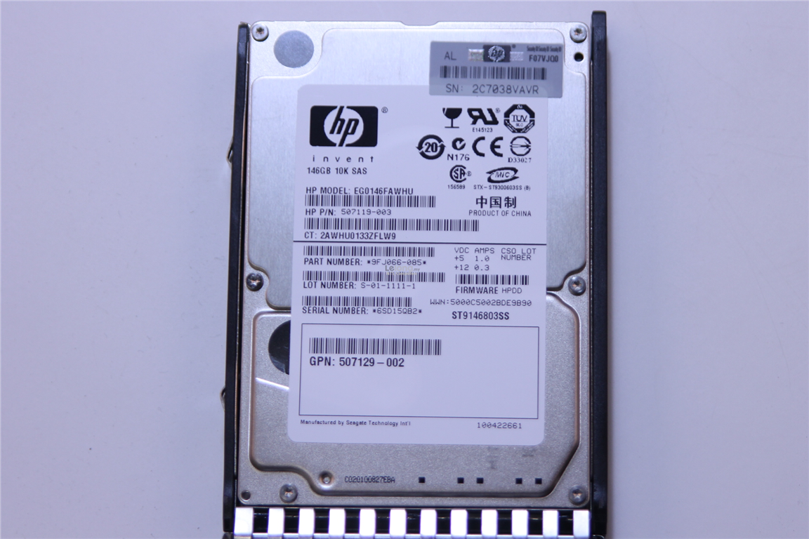 HP Hot Plug 146GB 10k rpm SAS 6G 2.5 (507283-001)