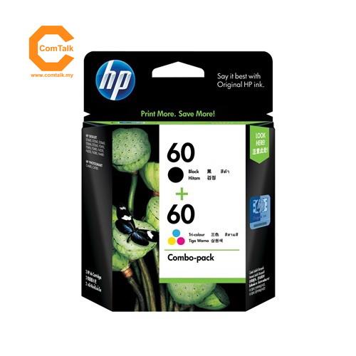 HP Ink Cartridges 60 Black+Color Combo Pack