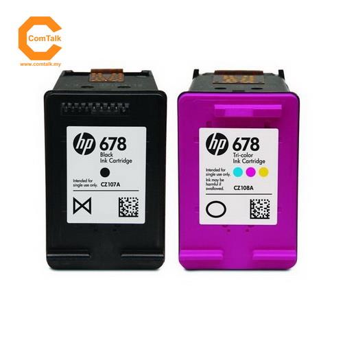 HP Ink Cartridges 678 Black+Color Combo Pack