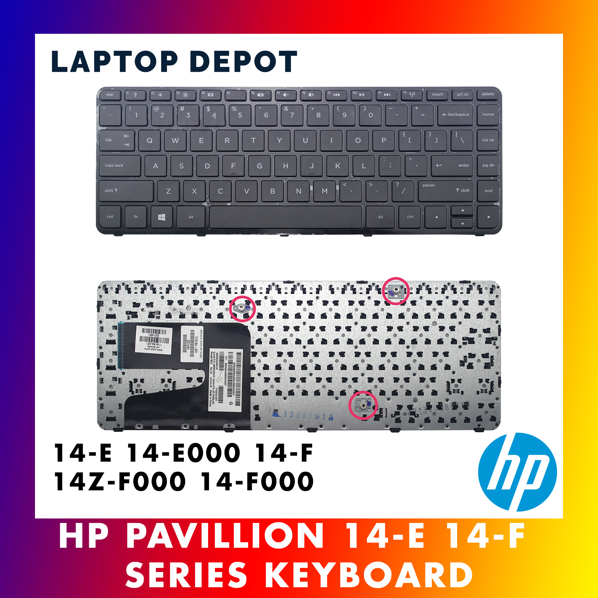 Original New For HP Pavilion 14-e017tx 14-e018la 14-e018tx 14-e019tx US keyboard
