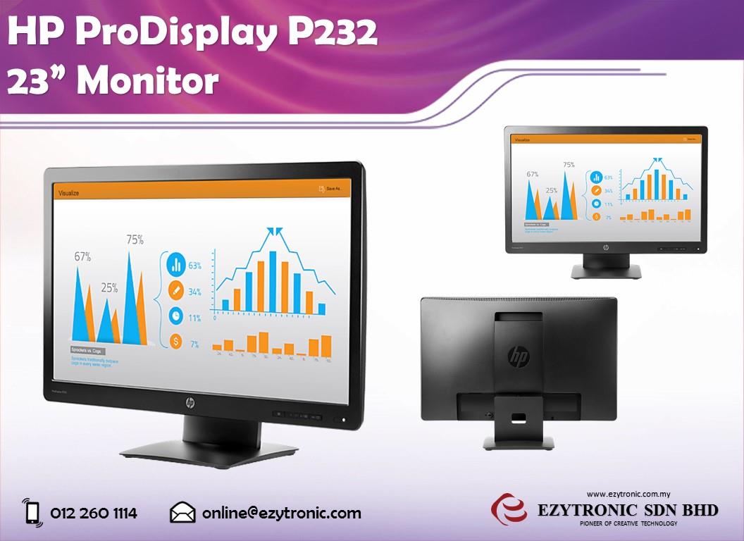 Hp prodisplay p232 настройка