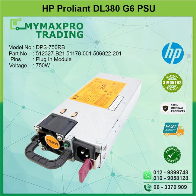 HP Proliant DL370 G6 PSU 750W 506822-101 DPS-750RB-A