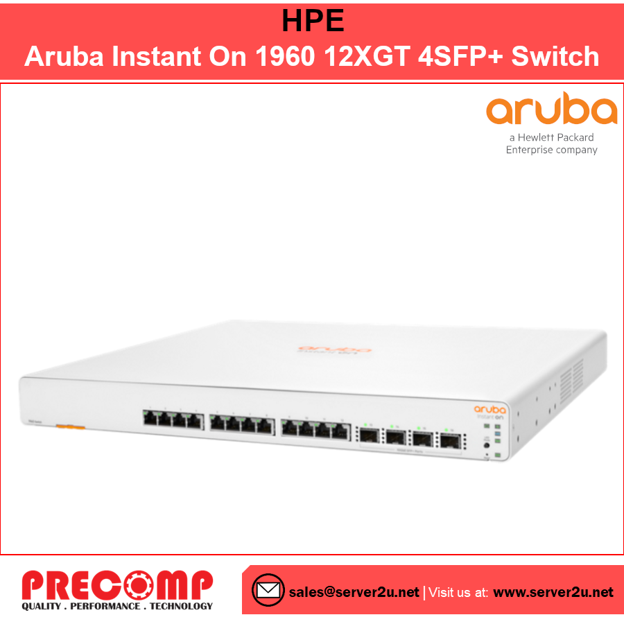HPE Aruba Instant On 1960 12XGT 4SFP+ Switch (JL805A)