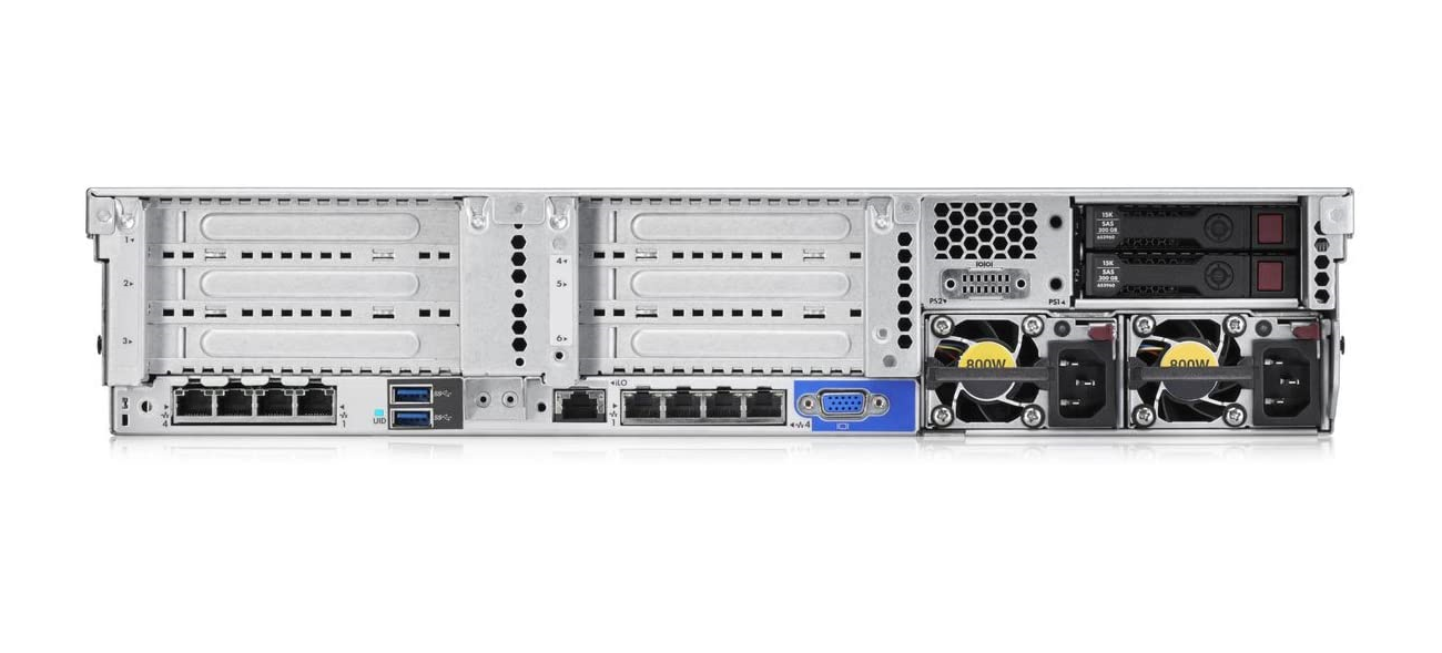 HPE ProLiant DL380 Gen9 Server (2xE52670v3.96GB.8TB)