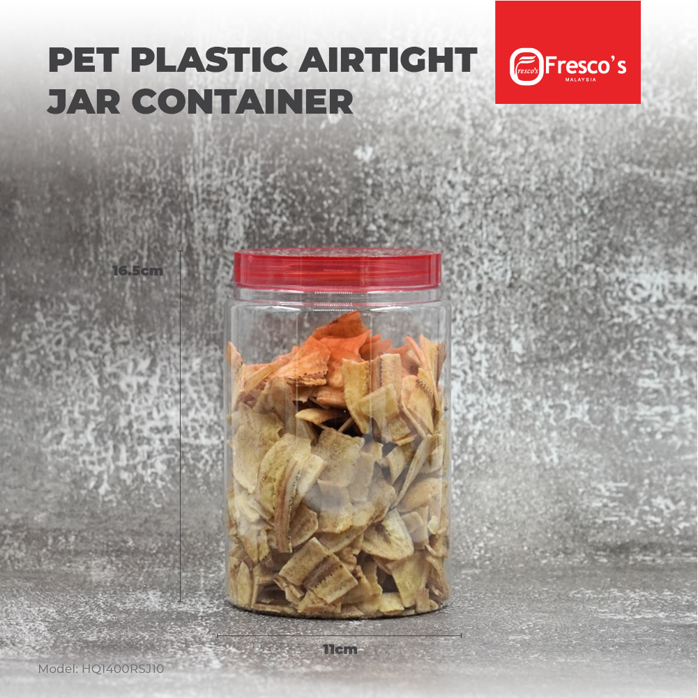 HQRSJ10 Container PET Plastic Round Jar Bottle