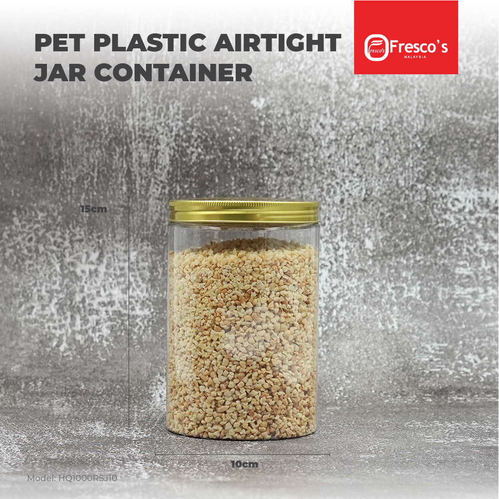 HQRSJ10 Container PET Plastic Round Jar Bottle