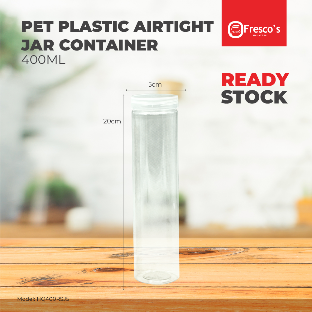 HQRSJ5 Container PET Plastic Round Jar Bottle