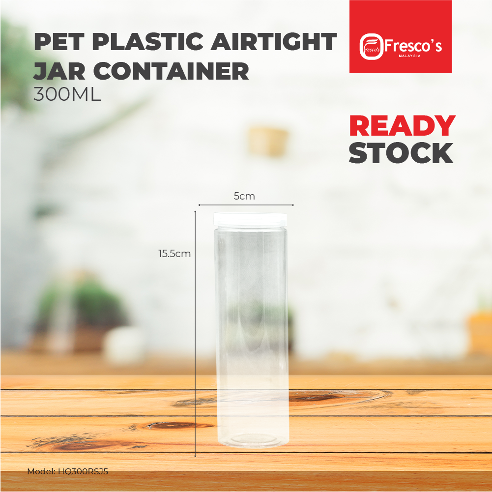 HQRSJ5 Container PET Plastic Round Jar Bottle