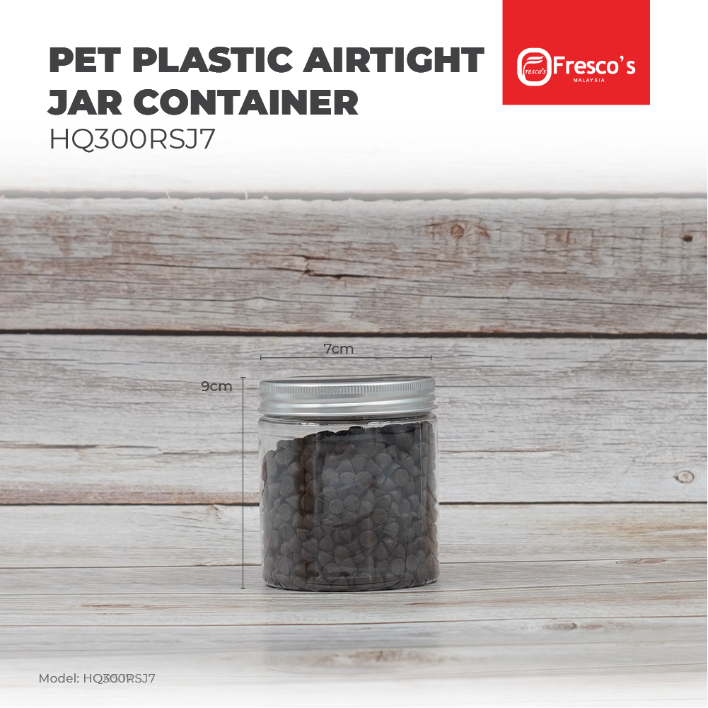 HQRSJ7 Container PET Plastic Round Jar Bottle