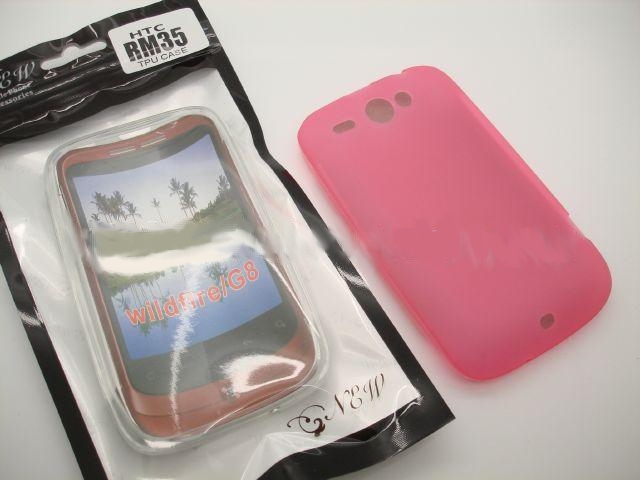 HTC Wildfire G8 Pink TPU Sillicone Silicon Case Skin Casing Cover
