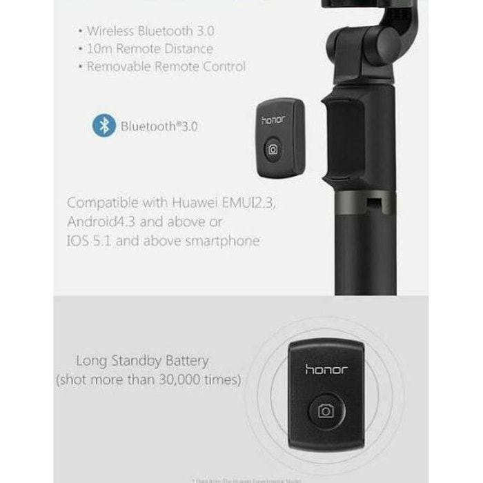 HUAWEI HONOR AF15 Wireless Bluetooth Control Cellphone Tripod Stand Selfie Sti