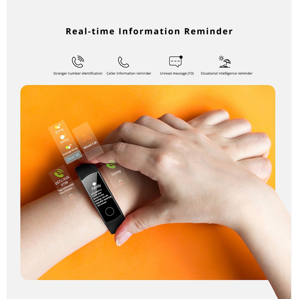 Huawei Honor Band 4 Fitness band 0.95Inch AMOLED Touch Color Screen