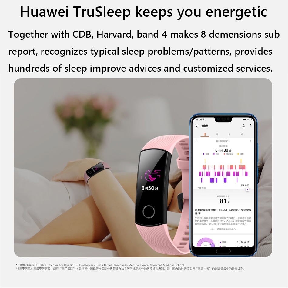 Huawei Honor Band 4 Honorband 4 Heart Rate Monitor Waterproof Fitness Smart Ba