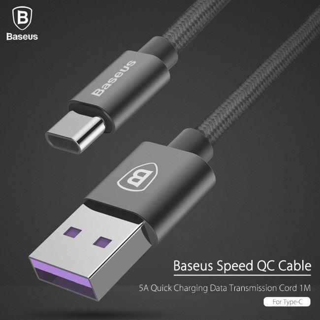 Huawei Mate 9 ORI Baseus Speed QC Type C 5A Quick FAST Charging Cable