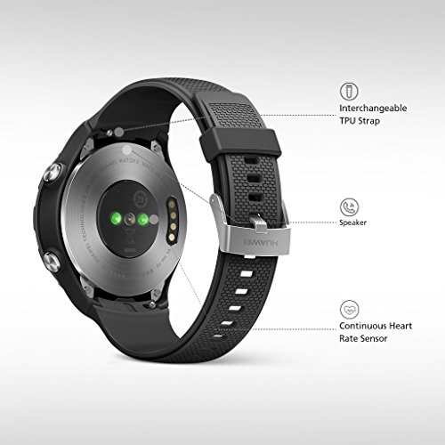 huawei watch 2 carbon black sport strap