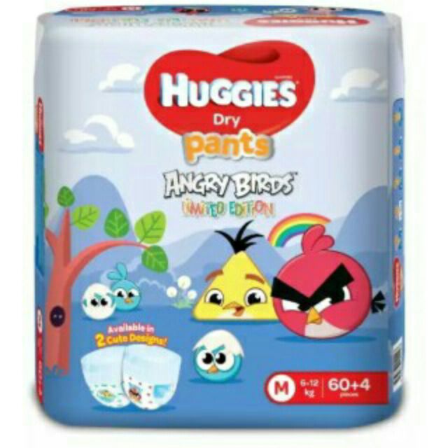 huggies dry pants angry birds