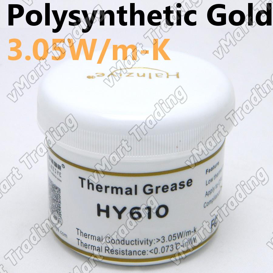 HY610 High Performance Polysynthetic Gold Thermal Paste [100g]