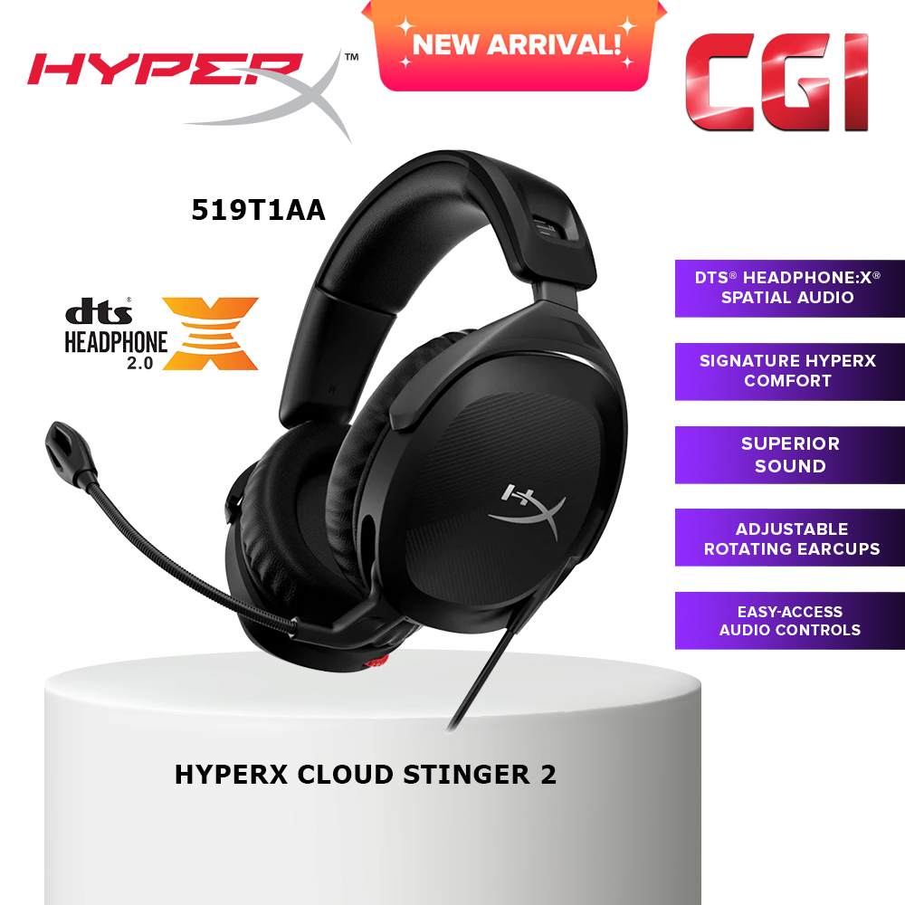 HyperX Cloud Stinger 2 DTS Gaming Headset - 519T1AA