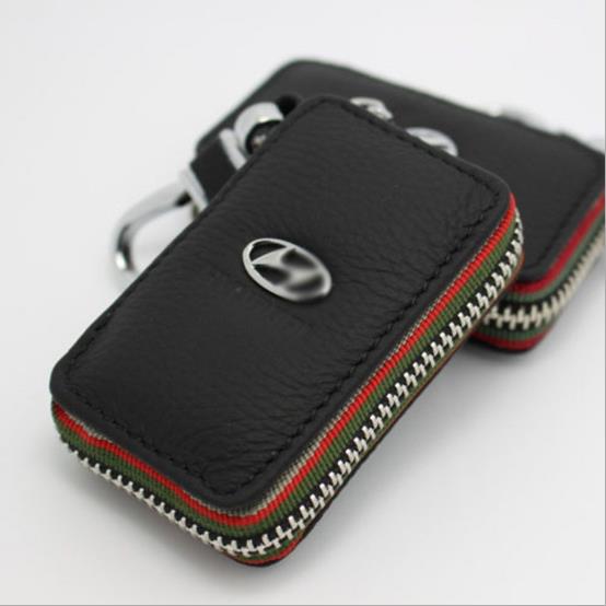 Hyundai Car Key Pouch / Key Chain / Key Holder Genuine Leather(Type C)