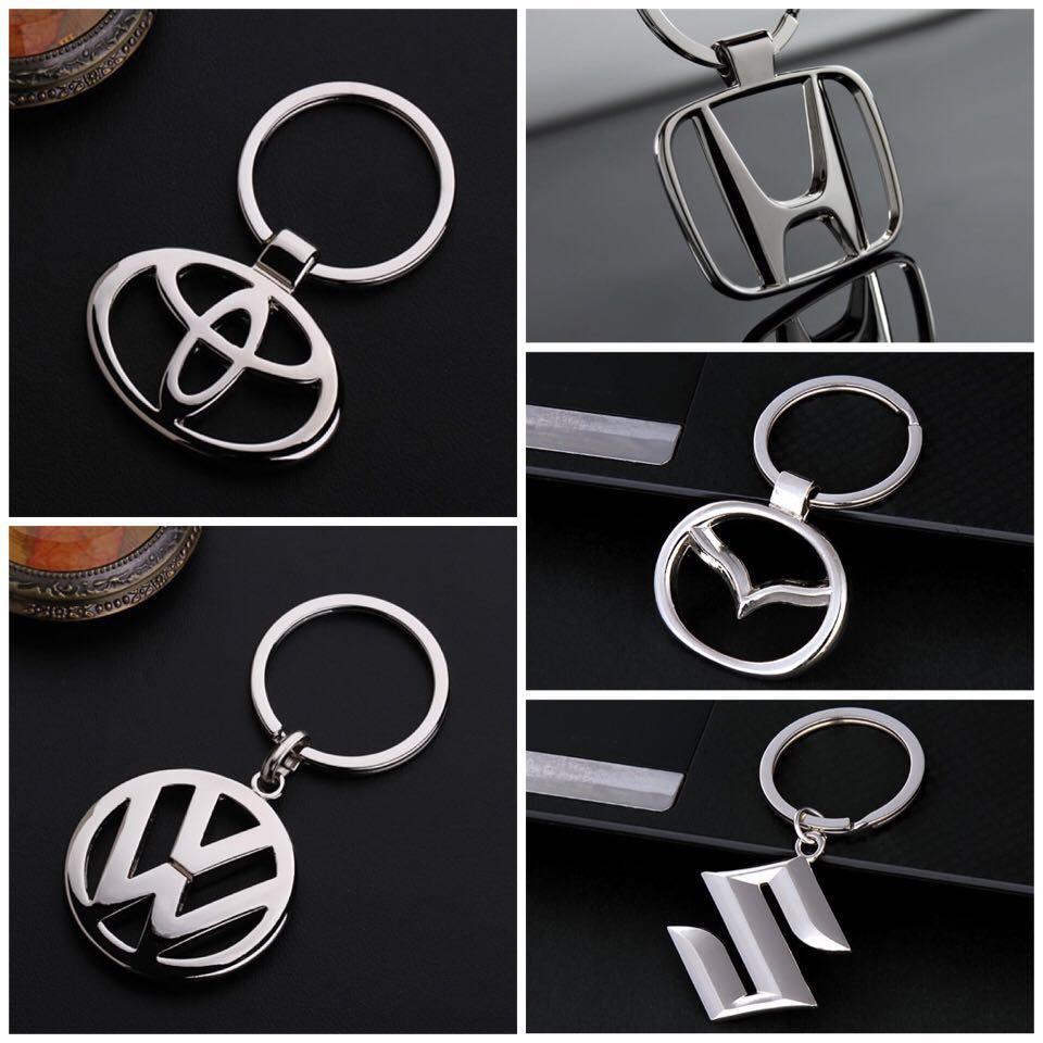 Hyundai Ford Lexus Peugeot Mitsubishi etc Logo Keychain key Chain