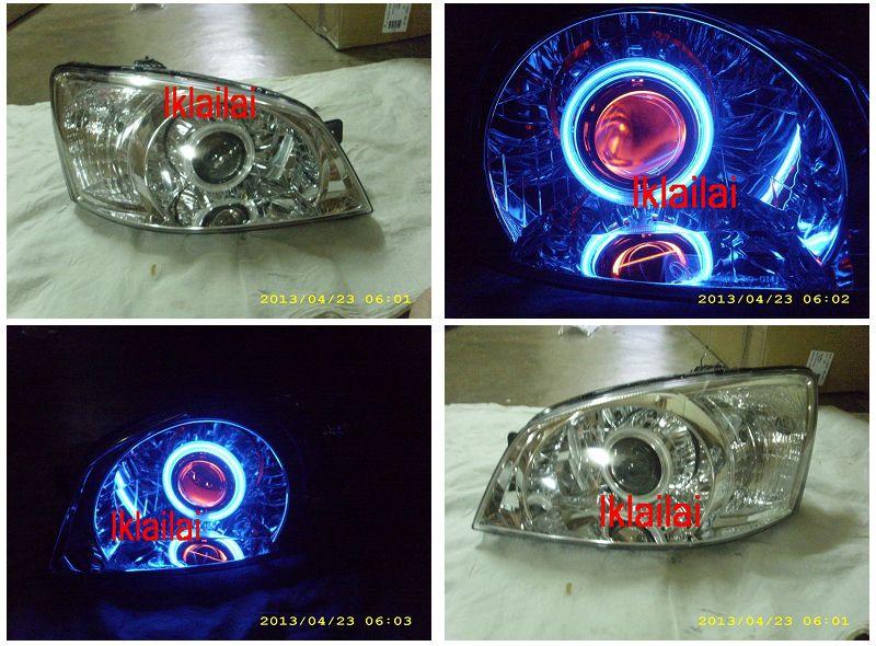 Hyundai GETZ '04-06 Projector Head Lamp Blue CCFL Ring Red Angle Eye