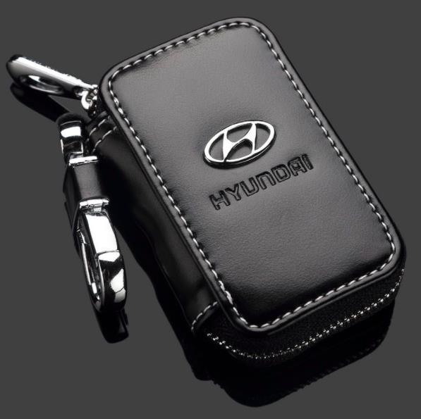 Hyundai Key Pouch / Key Chain / Key Holder Genuine Leather (Type D)