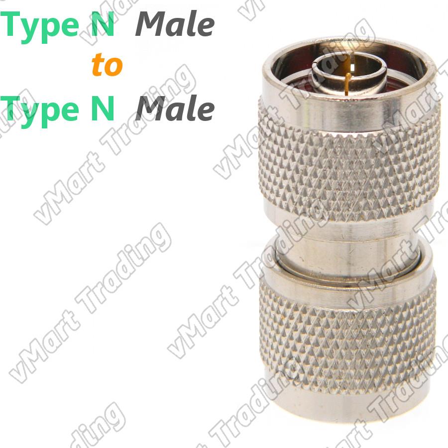 I Connector Type N Male to Type N Male Straight Adapter